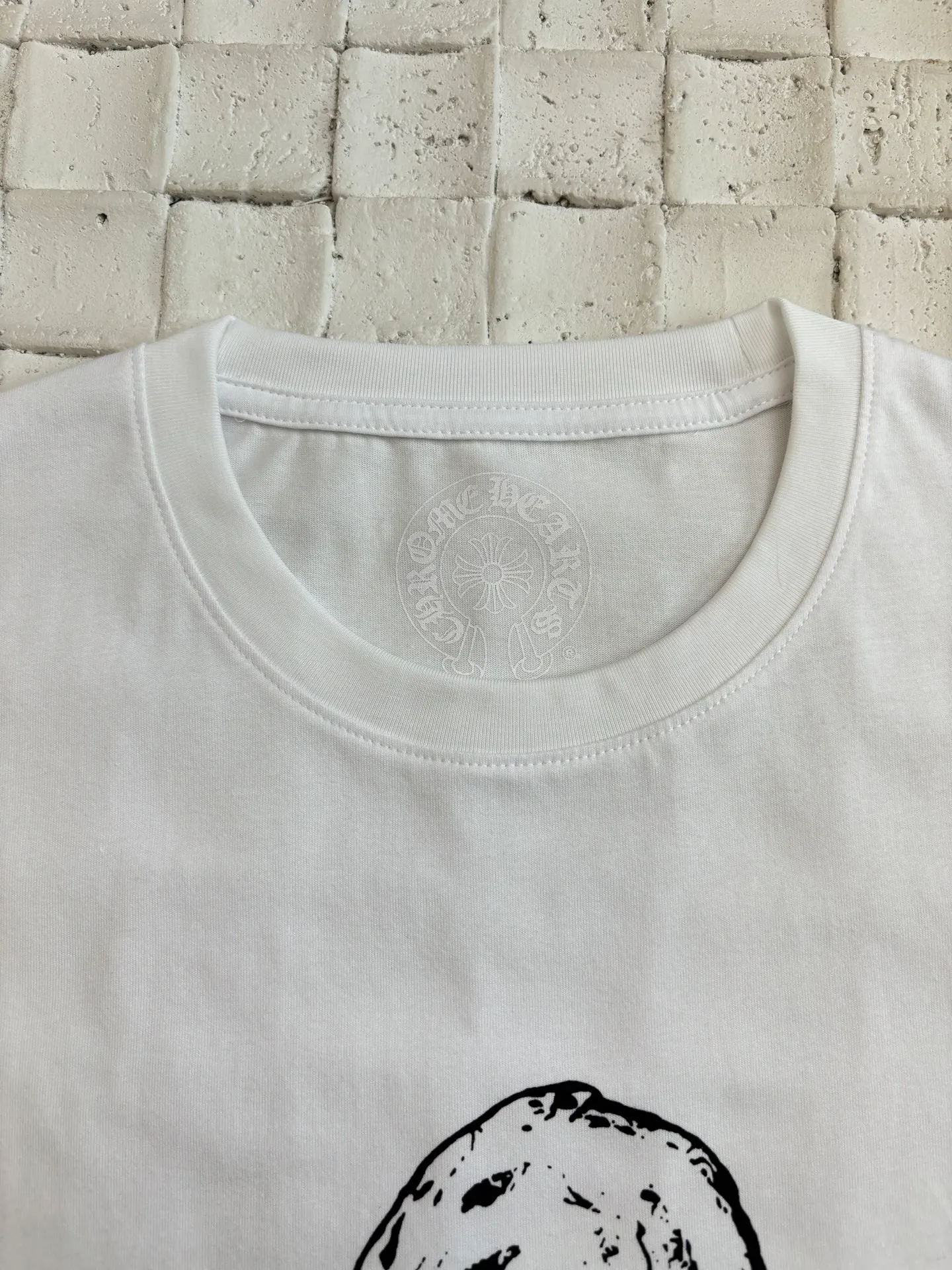 🅿️270 Come Hearts*/Cro Heart 25Ss new FOTI skull printed short-sleeved T-shirt. The fabric is made of 26-woven 200g cotton. The printing is made of black ink. Water slurry printing. Customized supporting accessories. Size: S/M/L